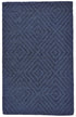 5' X 8' Blue And Gray Geometric Hand Tufted Area Rug