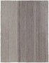 5' X 8' Ivory And Brown Wool Striped Hand Woven Area Rug
