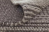 5' X 8' Ivory And Brown Wool Striped Hand Woven Area Rug