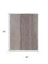 5' X 8' Ivory And Brown Wool Striped Hand Woven Area Rug