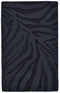 5' X 8' Black And Gray Animal Print Hand Tufted Area Rug