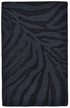5' X 8' Black And Gray Animal Print Hand Tufted Area Rug