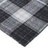 5' X 8' Black White And Blue Plaid Hand Loomed Area Rug