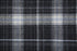 5' X 8' Black White And Blue Plaid Hand Loomed Area Rug
