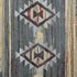 5' X 8' Blue Purple And Tan Geometric Hand Woven Area Rug With Fringe