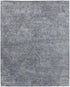 5' X 8' Blue And Gray Ombre Hand Woven Area Rug