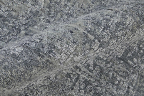 5' X 8' Blue And Gray Ombre Hand Woven Area Rug