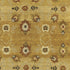 5' X 8' Gold Tan And Red Wool Floral Hand Knotted Area Rug