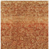9' X 12' Red Orange And Gold Wool Floral Hand Knotted Area Rug
