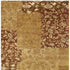 9' X 12' Gold And Brown Patchwork Hand Knotted Area Rug