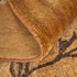 9' X 13' Green And Gold Wool Floral Hand Knotted Area Rug