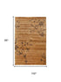 9' X 13' Green And Gold Wool Floral Hand Knotted Area Rug