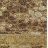9' X 12' Brown Gold And Tan Floral Hand Knotted Area Rug