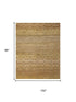 5' X 8' Brown And Tan Wool Geometric Hand Knotted Area Rug