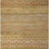 5' X 8' Brown And Tan Wool Geometric Hand Knotted Area Rug