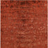 9' X 12' Red And Orange Animal Print Hand Knotted Area Rug
