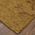 9' X 13' Green And Gold Wool Floral Hand Knotted Area Rug