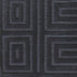 8' X 10' Gray And Black Wool Geometric Hand Knotted Area Rug