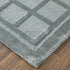8' X 10' Gray And Blue Wool Geometric Hand Knotted Area Rug