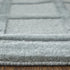 8' X 10' Gray And Blue Wool Geometric Hand Knotted Area Rug