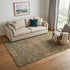 9' X 12' Brown Gold And Blue Wool Paisley Hand Knotted Area Rug