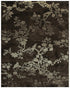 9' X 12' Brown And Silver Wool Floral Hand Knotted Area Rug