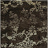 9' X 12' Brown And Silver Wool Floral Hand Knotted Area Rug