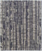 5' X 8' Blue Gray And Taupe Wool Abstract Hand Knotted Area Rug
