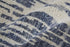 5' X 8' Ivory And Blue Wool Abstract Hand Knotted Area Rug With Fringe