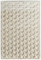 8' X 11' Ivory And Silver Geometric Area Rug