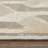 8' X 11' Ivory And Silver Geometric Area Rug