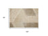 8' X 11' Ivory And Silver Geometric Area Rug