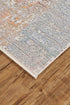 8' Gray Ivory And Taupe Oriental Area Rug With Fringe