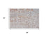 8' Gray Ivory And Taupe Oriental Area Rug With Fringe