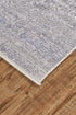 8' Gray Ivory And Taupe Oriental Area Rug With Fringe