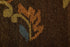 9' X 12' Brown Tan And Green Wool Floral Hand Knotted Area Rug