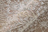 8' X 11' Ivory Taupe And Gold Floral Area Rug With Fringe