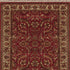 8' X 10' Red Ivory And Gold Wool Oriental Hand Knotted Area Rug With Fringe