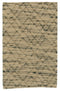 8' X 10' Tan And Blue Jute Argyle Hand Knotted Area Rug