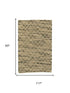 8' X 10' Tan And Blue Jute Argyle Hand Knotted Area Rug