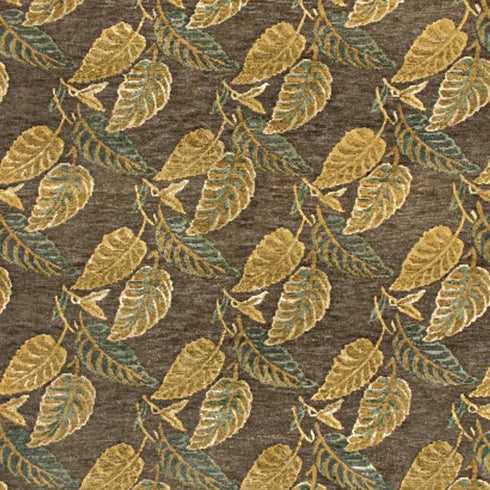 8' X 10' Brown Gold And Gray Floral Hand Knotted Area Rug
