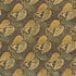 8' X 10' Brown Gold And Gray Floral Hand Knotted Area Rug