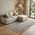 8' X 10' Ivory And Gray Wool Abstract Hand Knotted Area Rug