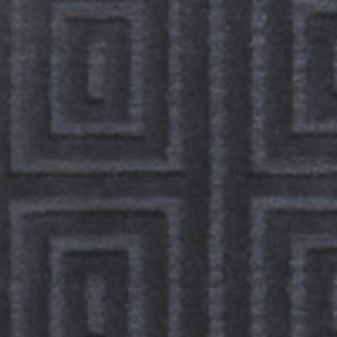 8' X 10' Gray And Black Wool Geometric Hand Knotted Area Rug