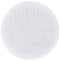 7' White And Gray Geometric Round Rug