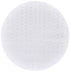 7' White And Gray Geometric Round Rug