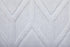 7' White And Gray Geometric Round Rug