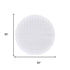 7' White And Gray Geometric Round Rug