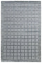 8' X 10' Gray And Blue Wool Geometric Hand Knotted Area Rug
