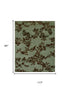9' X 12' Brown And Silver Wool Floral Hand Knotted Area Rug
